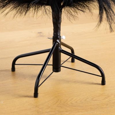 Image showing  4 ft. Artificial Halloween Black Pampas Grass Christmas Tree