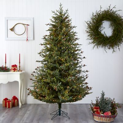 Image showing  7.5 ft. Classic Pine & Pinecone Christmas Tree