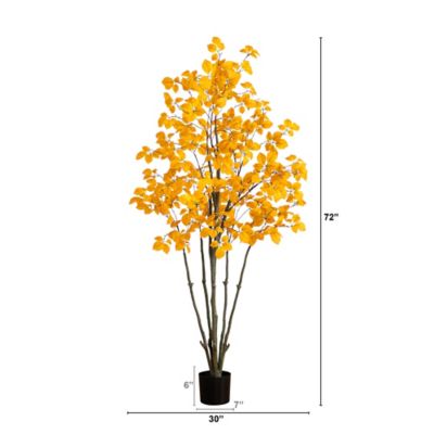 Image showing  6 ft. Autumn Oyama Magnolia Artificial Fall Tree