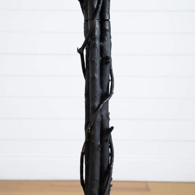 Image showing  6 ft. Artificial Halloween Black Maple Tree with Natural Trunk