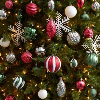 Image showing  Holiday Deluxe Shatterproof, 100 ct. Christmas Tree Ornament Box Set, Re-Useable Container