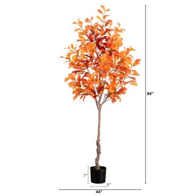 Image showing  7 ft. Autumn Oak Artificial Fall Tree