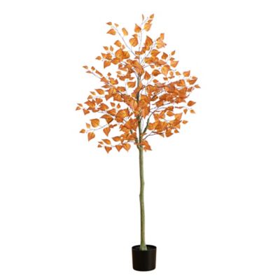 Image showing  5 ft. Autumn Birch Leaf Artificial Fall Tree