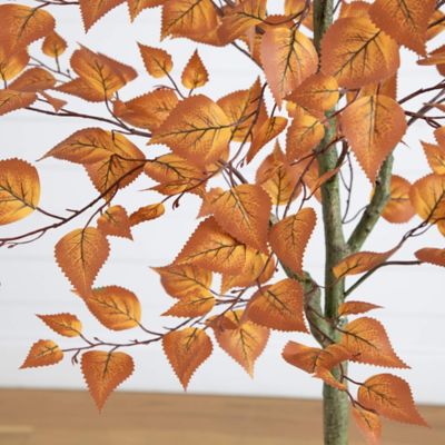 Image showing  5 ft. Autumn Birch Leaf Artificial Fall Tree