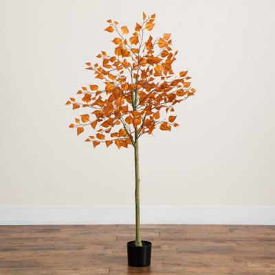 Image showing  5 ft. Autumn Birch Leaf Artificial Fall Tree