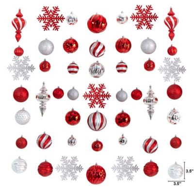 Image showing  Holiday Deluxe Shatterproof, 81 ct. Christmas Tree Ornament Box Set, Re-Useable Container