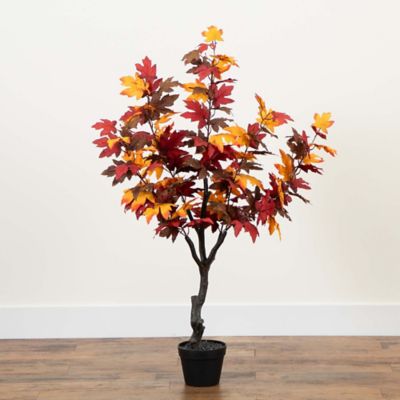 Image showing  52 in. Autumn Smoky Maple Artificial Fall Tree