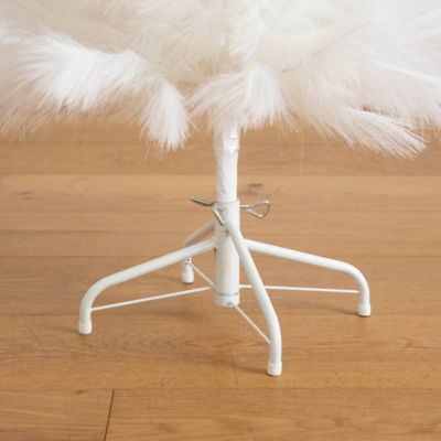 Image showing  4 ft. Artificial White Pampas Grass Christmas Tree