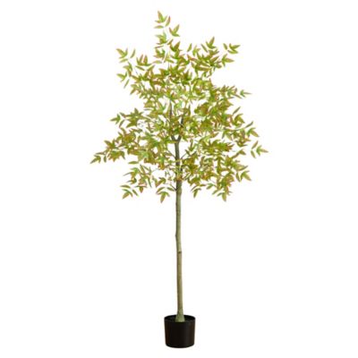 Nearly Natural 5 ft. Autumn Nandina Artificial Fall Tree