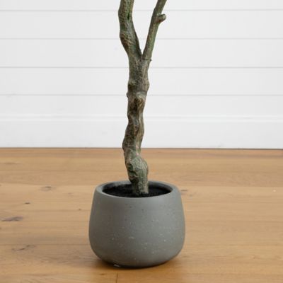 Image showing  6 ft. Artificial Autumn Dogwood Fall Tree in Decorative Planter