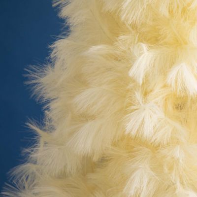 Image showing  6 ft. Artificial Off-White Pampas Grass Christmas Tree