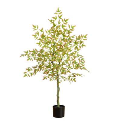 Nearly Natural 4 ft. Autumn Nandina Artificial Fall Tree