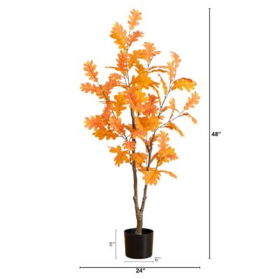 Image showing  4 ft. Artificial Autumn Oak Tree