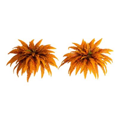 Nearly Natural 48 in. Autumn Artificial Fall Boston Fern - Set of 2
