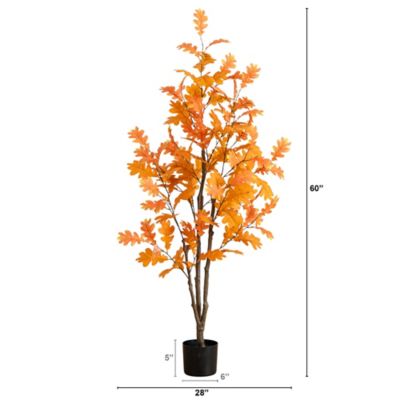 Image showing  5 ft. Artificial Autumn Oak Tree