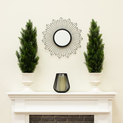 Image showing  3 ft. Artificial Cedar Pine Tree UV Resistant (Indoor/Outdoor) - Set of 2
