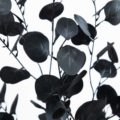 Image showing  6 ft. Artificial Halloween Black Eucalyptus Tree