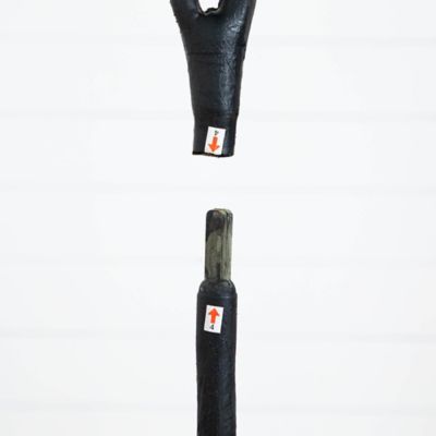 Image showing  6 ft. Artificial Halloween Black Eucalyptus Tree