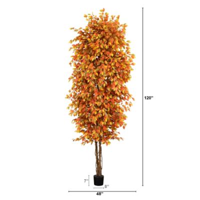 Image showing  10 ft. Autumn Ficus Artificial Fall Tree