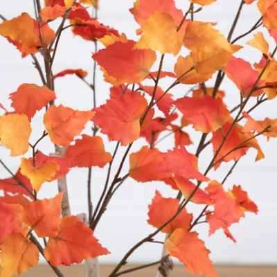 Image showing  3 ft. Autumn Birch Artificial Fall Tree