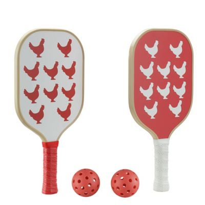 Image showing  Chicken Print Pickleball Set