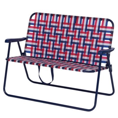 Red Shed Folding Patio Loveseat, Americana