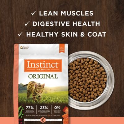 Image showing 5 th Instinct Original Grain Free Recipe with Real Salmon Natural Dry Cat Food, 10 lb. Bag