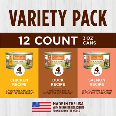 Image showing  Original Variety Pack Grain-Free Pate Wet Cat Food, 3 oz. (Pack of 12)
