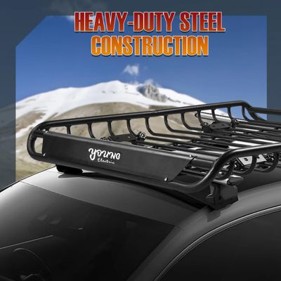 Image showing  150 lb., 46 x 36 in. Rooftop Cargo Carrier, Steel Basket For SUV, Pick Up Trucks