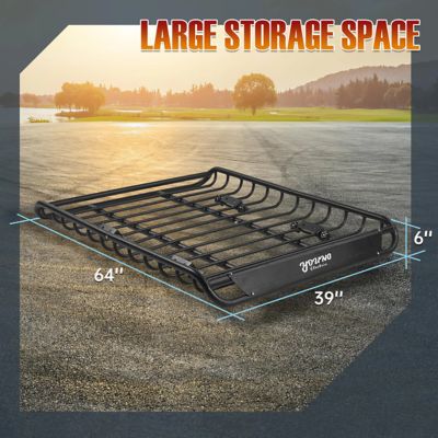 Image showing  150 lb., 46 x 36 in. Rooftop Cargo Carrier, Steel Basket For SUV, Pick Up Trucks