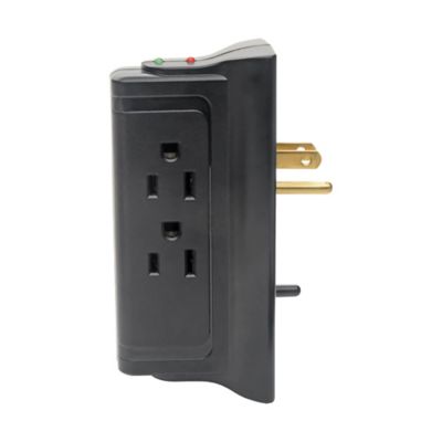 Image showing 7 th Tripp Lite Protect It! 720-Joules Direct Plug-in Surge Protector, 4 Side-Mounted Outlets, TLP4BK