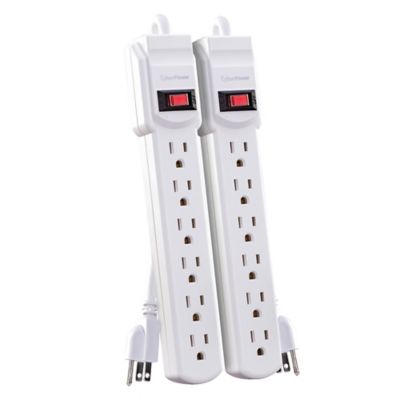 Image showing  6-Outlet Power Strip, 2 pk