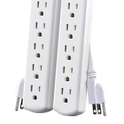 Image showing  6-Outlet Power Strip, 2 pk