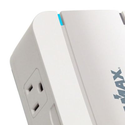 Image showing  2-Outlet 15-Amp-Total Wall Tap with Telco/LAN Protection and 1,350 Joules of Surge Protection MD2-TL