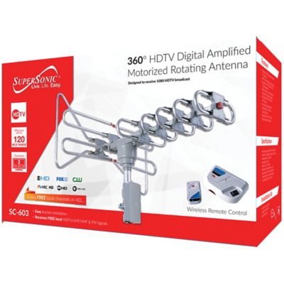 Image showing  SC-603 360 deg. HDTV Digital Amplified Motorized Rotating Outdoor Antenna