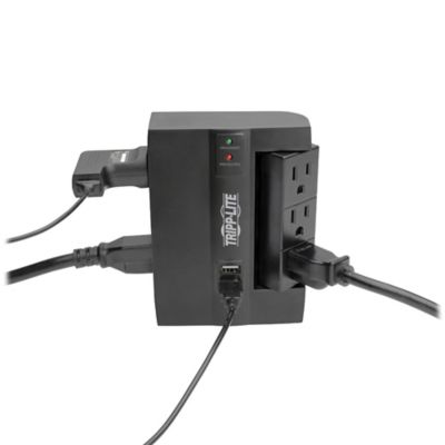 Image showing  Protect It! 1,200-Joules Direct Plug-in Surge Protector, 6 Outlets (3 Rotatable) and 2 USB Ports, SWIVEL6USB