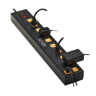 Image showing  Protect It! 1,350-Joules Surge Protector with 2 Swivel Light Bars, 10 Outlets with 2 USB Ports, 6ft. Cord, TLP1006USB