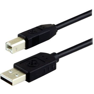 Image showing  A-Male to B-Male USB 2.0 Cable, 6 ft., Black, 33760