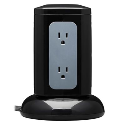 Image showing  Protect It! 1,800-Joules Surge Protector Tower, 6 Outlets with 4 USB Ports, 8-ft. Cord, TLP606UCTOWER