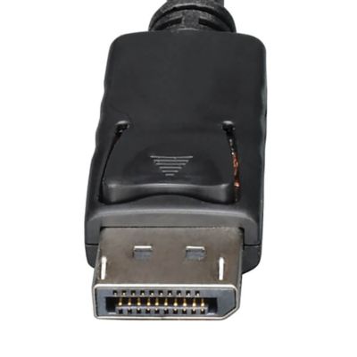 Image showing  4K at 60 Hz DisplayPort 1.2 Male/Male Cable with Latches, Black (15 ft.)