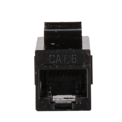 Image showing  VGC Series CAT-6 UTP RJ45 Keystone Coupler, Unshielded, Black