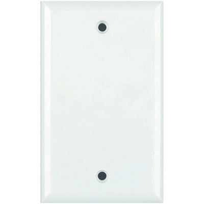 DataComm Electronics Standard Blank Wall Plate, Ultra White