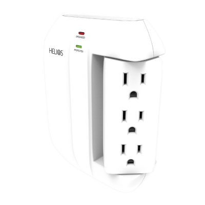 Image showing  5-Outlet Wall Tap Surge Protector with 2 USB Charging Ports