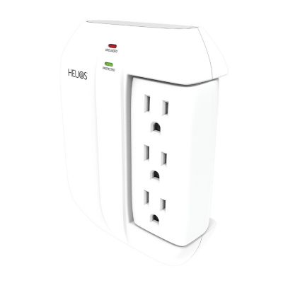 Image showing 6 th Helios 5-Outlet Wall Tap Surge Protector with 2 USB Charging Ports