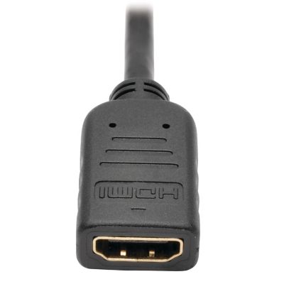 Image showing  1080p DisplayPort Male to HDMI Female Video Adapter/Converter Cable, Black, 6 In., P136-000