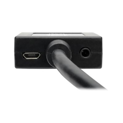 Image showing  1900 x 1200 HDMI Male to VGA Female Converter Cable Adapter with 3.5-mm Stereo Audio Jack, 6 In., Black, P131-06N