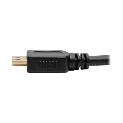 Image showing  1900 x 1200 HDMI Male to VGA Female Converter Cable Adapter with 3.5-mm Stereo Audio Jack, 6 In., Black, P131-06N