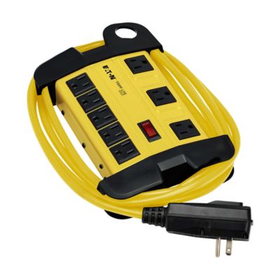 Image showing 6 th Tripp Lite Power It! Safety Power Strip, 8 Outlets, 12-ft. Cord with GFCI Plug, Yellow and Black, TLM812GF