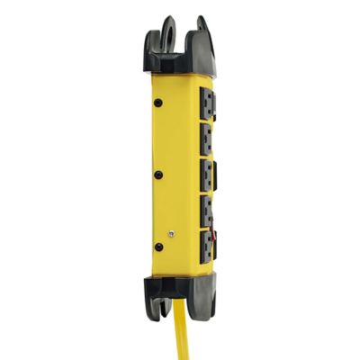 Image showing 8 th Tripp Lite Power It! Safety Power Strip, 8 Outlets, 12-ft. Cord with GFCI Plug, Yellow and Black, TLM812GF