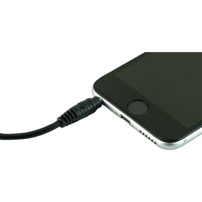 Image showing 3 th GE 3.5-mm Auxiliary Audio Cable, 3 ft., Black, 33544